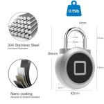 Smart Fingerprint Padlock for School Gym Lockers