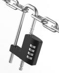 YogePote 4-Digit Combination Padlock - Black