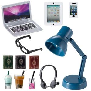 Miniature Laptop and Accessories Set for Dolls
