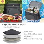 ExtraCharm Insulated Leakproof Lunch Bag - Black