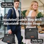 ExtraCharm Insulated Leakproof Lunch Bag - Black