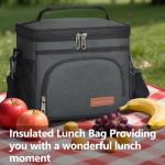 ExtraCharm Insulated Leakproof Lunch Bag - Black