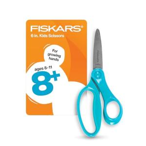 Fiskars 6" Turquoise Scissors for Kids