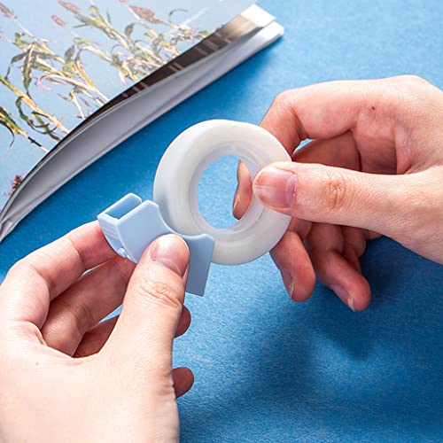 2Pcs Multifunctional Invisable Tape Set with Refillable Tape Dispenser Writable Tape Office School Stationery Supplies Tape Dispenser Refill Rolls Holder 1 Inch 2 Inch 3 Inch Core Desktop Cute (2)