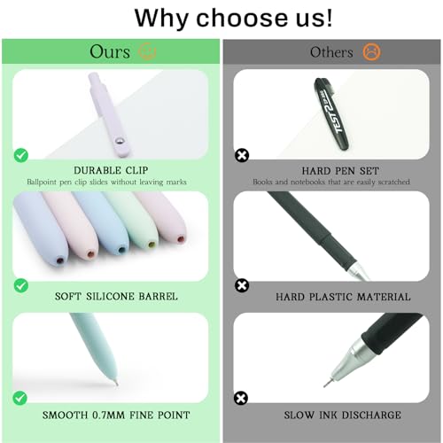 Gel Pens,10 Pcs 0.7mm Back Ink Pen, Fine Point Smooth Writing Pens,Quick Dry High-End Series Pen for Journaling Note Taking,Writing, Cute Aesthetic School Supplies Gifts for Women Men,Office Ballpoint