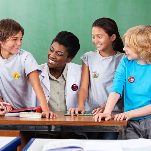 XunYee 200 Pcs Reward Button Pins Mini Round Inspirational Recognition Button Motivational Pins Bulk Teacher Reward Pin for Kids Students Classroom Elementary Grade School Home Supplies (Spanish)