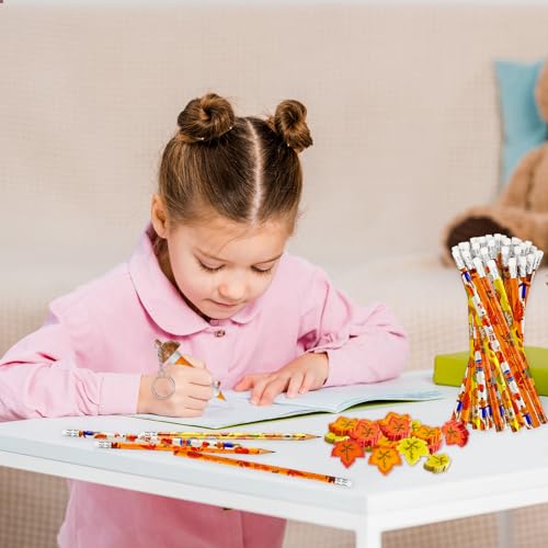 100 Pcs Fall Maple Leaf Erasers,Fall Pencil Erasers Bulk Thanksgiving Day Eraser for Autumn School Party Favors Gift Stocking Stuffers Classrooms Student Rewards Prizes Teacher Supplies (Maple Leaf)