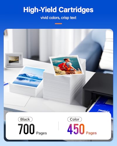 67XL Printer Ink for HP 67XL Ink Cartridges Black/Color Combo Pack Replacement for HP Ink 67 XL DeskJet 2700e 2755 2755e 2855e 4155e 4100 4255e Envy 6000 6055 6400 6455e 6455 Pro 6458 6475 1255 Inkjet