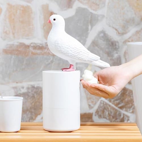 Pigeon Soap Dispenser: Pigeon Automatic Induction Foam Hand Washer, Automatic Soap Dispenser, Automatic Soap Dispenser Touchless, Countertop Soap Foam Dispenser, Bird Soap Dispenser (B)
