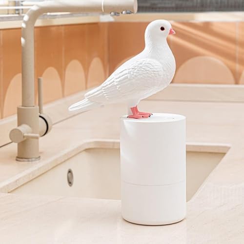 Pigeon Soap Dispenser: Pigeon Automatic Induction Foam Hand Washer, Automatic Soap Dispenser, Automatic Soap Dispenser Touchless, Countertop Soap Foam Dispenser, Bird Soap Dispenser (B)