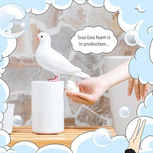 Pigeon Soap Dispenser: Pigeon Automatic Induction Foam Hand Washer, Automatic Soap Dispenser, Automatic Soap Dispenser Touchless, Countertop Soap Foam Dispenser, Bird Soap Dispenser (B)
