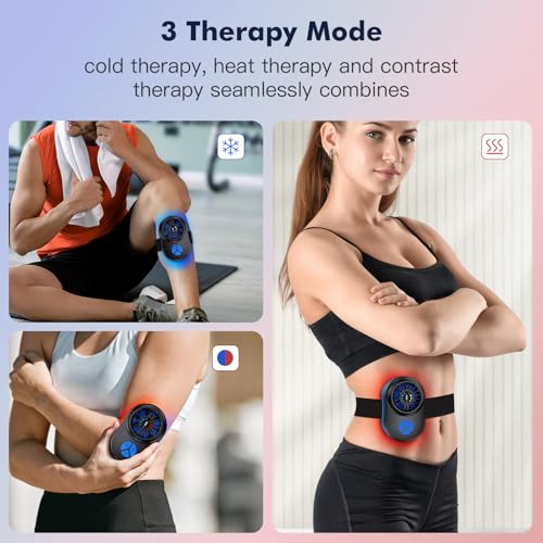 Portable Heating Pads and Cooling Pad, Instant Heat and Cold and Contrast Therapy for Pain Relief, Muscle Recovery, Warm &Cold Therapy Machine for Shoulders, Back,Neck, Waist