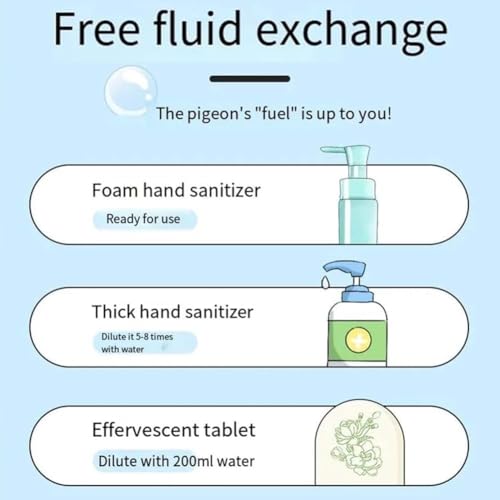 Pigeon Soap Dispenser: Pigeon Automatic Induction Foam Hand Washer, Automatic Soap Dispenser, Automatic Soap Dispenser Touchless, Countertop Soap Foam Dispenser, Bird Soap Dispenser (B)