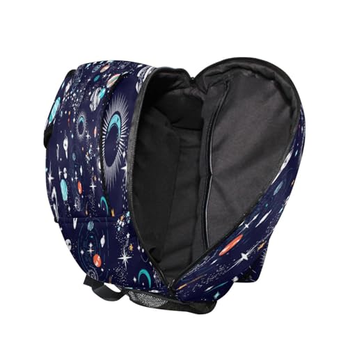 Kcldeci Toddler Backpack for School Space Galaxy Boys Girls Kids School Bags Bookbag Elementary Children Bookbags Casual Travel Back Pack