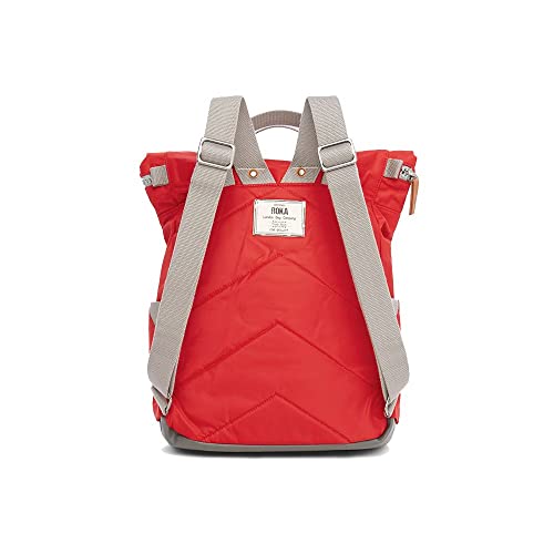 ROKA Canfield B Collection Sustainable Nylon Zip Top Tote Backpack, Cranberry, M