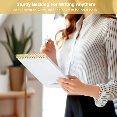 To Do List Notepad, To Do List Notebook for Work with 52 Undated Sheets, Daily To Do List Planner, Checklist Organizer Notebook for Office, Home and School- Yellow