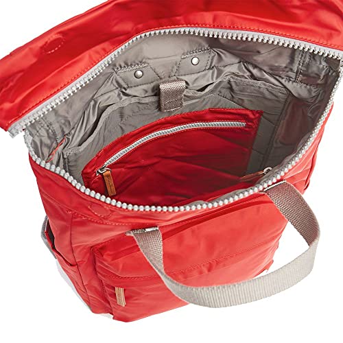 ROKA Canfield B Collection Sustainable Nylon Zip Top Tote Backpack, Cranberry, M