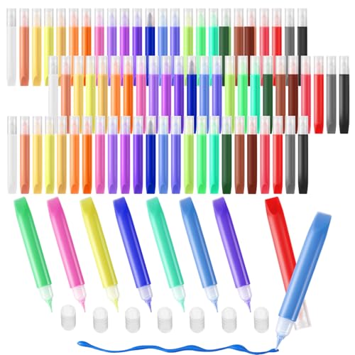 Motipuns 96 Pcs Suncatcher Paint Pens Bulk DIY Stained Glass Paint Window Art Paint Pen for Kids Neon Suncatcher Kit Suncatcher Paint Crafts Sets for Kids 10 ml Per Pack 24 Colors