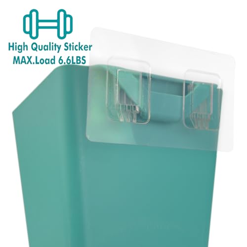 Wall Caddy Pen Holders, 6 Pack Large Pencil Cups Organizer for Marker / Remote / Crayon / White Board Accessories, with Adhesive Stickers, Office Home Craft Class Kids Room Art Organization (Green)