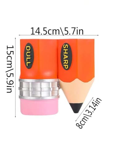 FYXMI Sharp and Dull Pencil Holder for Classroom, Cute Pencil Holder for Classroom For Library, Study Room, Children's Day, Back-To-School Student Gift (Green)