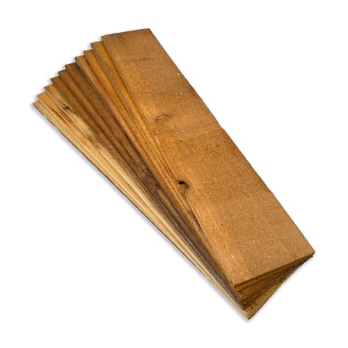 Aged Wood Bundle | Arts and Crafts | DIY | House | School Projects | Decoration | Wooden Ornaments | Pack of 10 | 24 inch Long