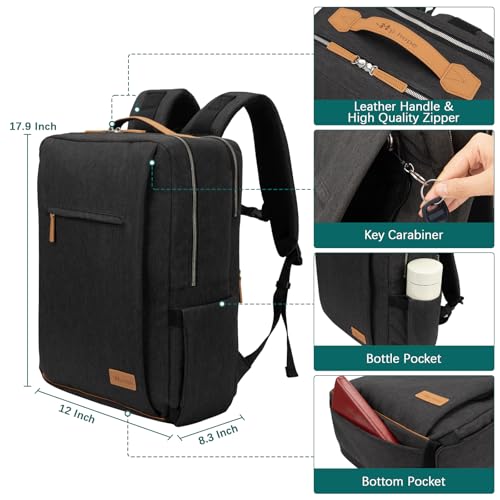 Hp hope Laptop Backpack for Women 17 Inch Travel Backpack for Men with USB Charging Port, Work Backpack Business Backpack Commuter Backpack