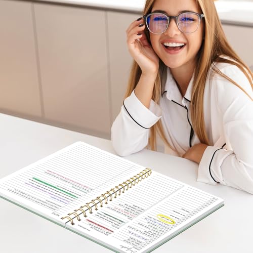 Undated Daily Planner With Hourly Schedule, To Do List Spiral Notebook, Easily Organize Your Work Tasks And Appointments, Perfect School Or Office Supplies For Organizing & Planning, 7.5"x10", Green