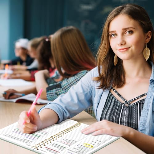 Undated Daily Planner With Hourly Schedule, To Do List Spiral Notebook, Easily Organize Your Work Tasks And Appointments, Perfect School Or Office Supplies For Organizing & Planning, 7.5"x10", Green