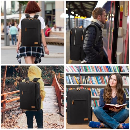 Hp hope Laptop Backpack for Women 17 Inch Travel Backpack for Men with USB Charging Port, Work Backpack Business Backpack Commuter Backpack