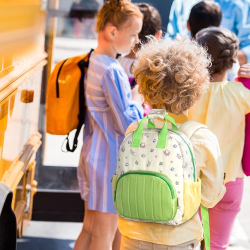 GAGAKU Toddler Backpack for Boys Girls - Kids Backpack Mini Backpack 2-6 years old Cartoon Breathable Comfortable Preschool Backpack for School Travel - Green Airship