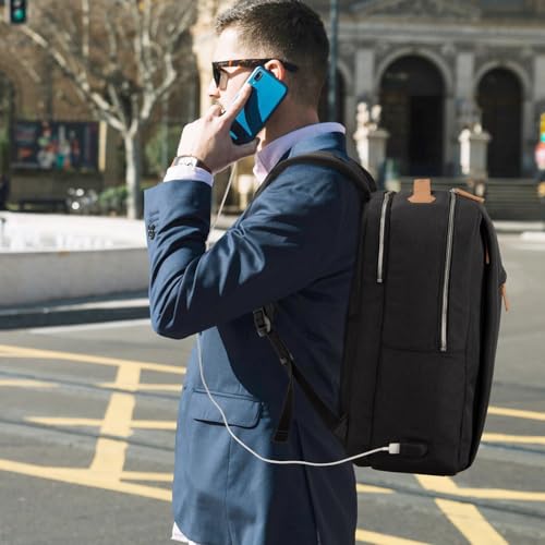 Hp hope Laptop Backpack for Women 17 Inch Travel Backpack for Men with USB Charging Port, Work Backpack Business Backpack Commuter Backpack