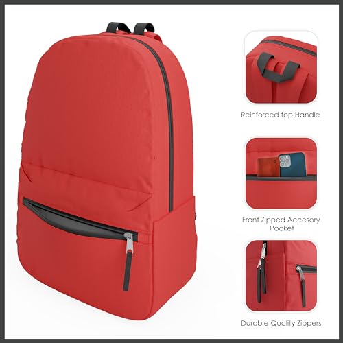 Bulktech 40 Pack Classic Backpacks in Black - Wholesale Bulk Bookbags for Kids, Ideal for Schools, Charities, and Organizations Seeking Durable and Reliable Backpacks