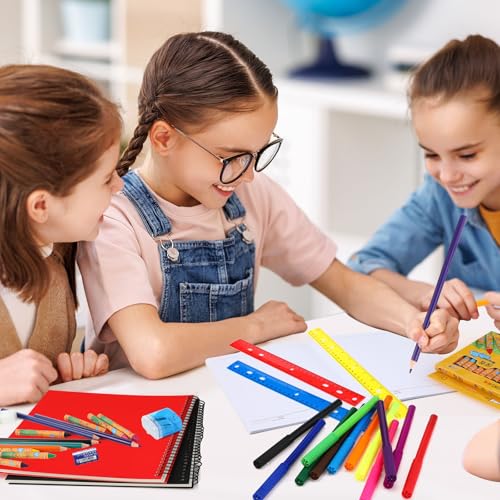 Gilprop 88 Pcs School Supplies Kit for Kid Bulk Back to School Supplies set Classroom Elementary Essential Bundle for Student Girl Boy, includes Pencil Pen Crayon File Folder Notebook and Much More
