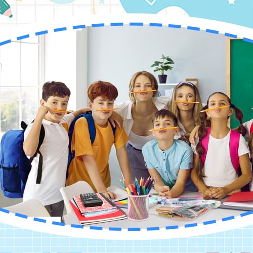 Gilprop 2 Sets Back to School Supplies Kit School Essentials Include Pencils Ballpoint Pens Notebooks Folders Sharpener Erasers Scissors Stapler Calculator Markers Highlighter for Middle High School