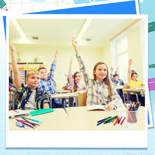 Gilprop 2 Sets Back to School Supplies Kit School Essentials Include Pencils Ballpoint Pens Notebooks Folders Sharpener Erasers Scissors Stapler Calculator Markers Highlighter for Middle High School