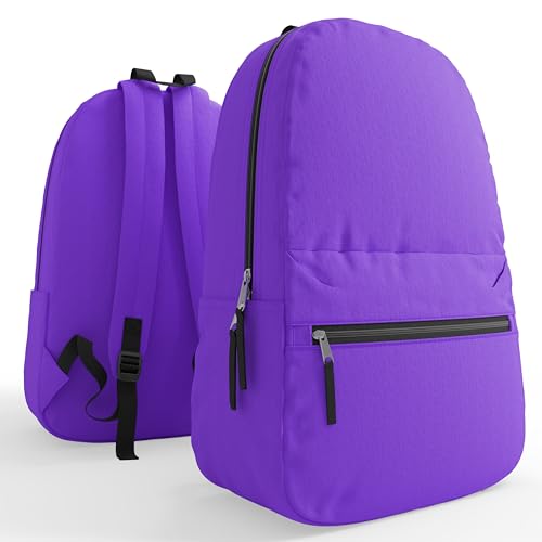 Bulktech 40 Pack Classic Backpacks in Black - Wholesale Bulk Bookbags for Kids, Ideal for Schools, Charities, and Organizations Seeking Durable and Reliable Backpacks