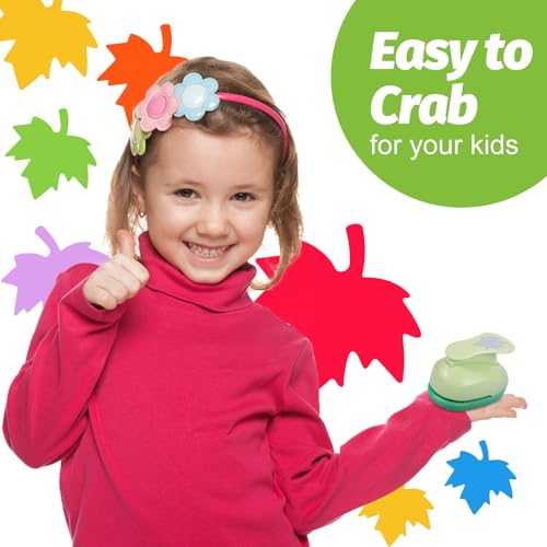 UCEC Maple Leaf Punch Cutter 1inch, Paper Punches, Craft Lever Punch Handmade, Leaves Shape for Paper Crafting, Scrapbooking, Cards Decoration, DIY Arts