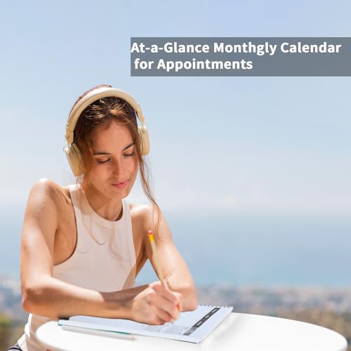 Monthly Planner 2025-2026, 2025 Calendar 24 Months Planner, January 2025 - December 2026, 8.5" x 11", Academic Planner Hard PVC Cover with Spiral Bound, Perfect for School & Office for Women & Men