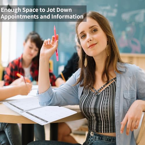 Monthly Planner 2025-2026, 2025 Calendar 24 Months Planner, January 2025 - December 2026, 8.5" x 11", Academic Planner Hard PVC Cover with Spiral Bound, Perfect for School & Office for Women & Men