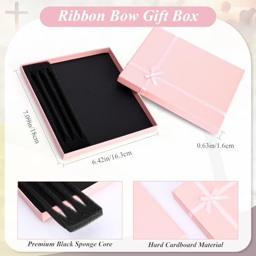 Spakon 5 Pcs Sobriety Gifts for Women Serenity Prayer Gifts Recovery Aa Gifts Christian Journal Gift Leather Notebook 3 Ballpoint Pens with Box for Pastor's Wife Godmother Sunday School, Pink