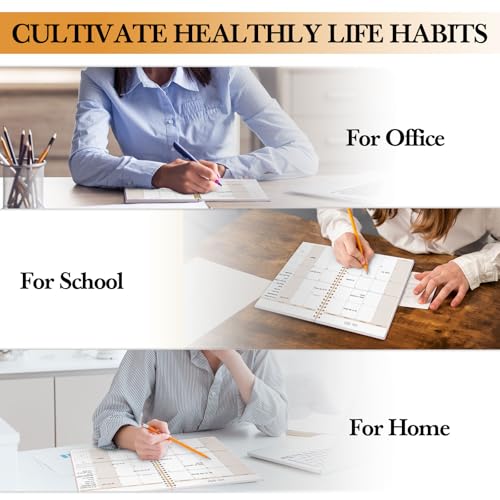 Monthly Planner July 2024 - Dec 2025, B5 (7" x 9"), Includes Monthly Calendar and Weekly Calendar, Simple Calendar Planner Notebook Soft PVC Cover, Suitable for Schools & Offices, Green