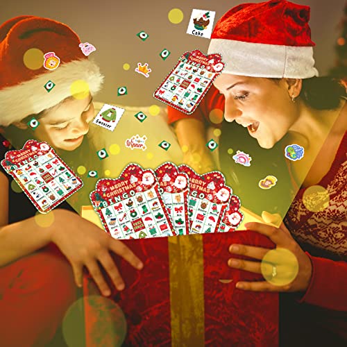 39-Piece Christmas Bingo Game for Family Fun