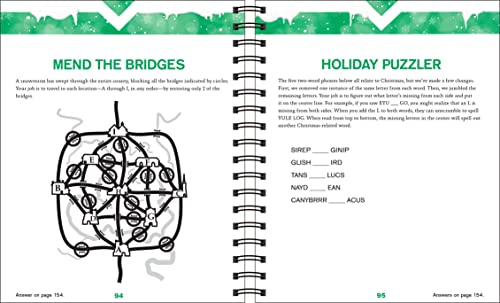 Christmas Brain Games: 120 Holiday Puzzles