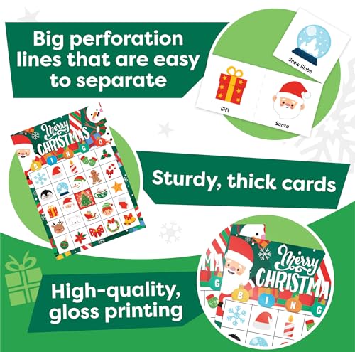 Joyous Christmas Bingo Game for Families and Groups