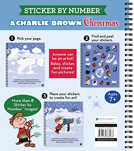 Charlie Brown Christmas Sticker by Number Puzzle