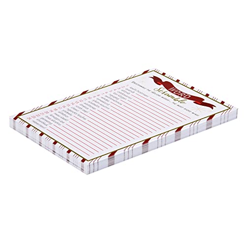 Christmas Word Scramble Game - 50 Sheets Fun