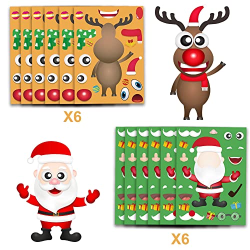 Happy Storm Christmas Craft Stickers for Kids