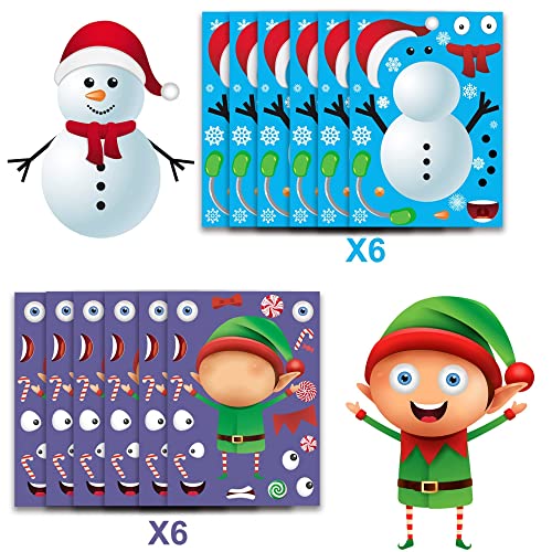 Happy Storm Christmas Craft Stickers for Kids