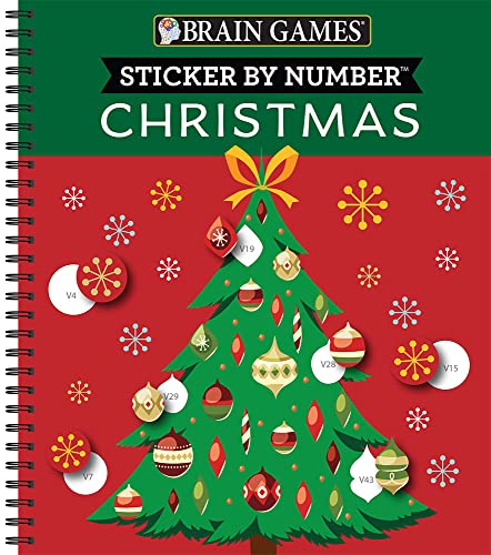 Christmas Sticker by Number - Fun Brain Games
