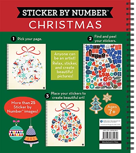 Christmas Sticker by Number - Fun Brain Games